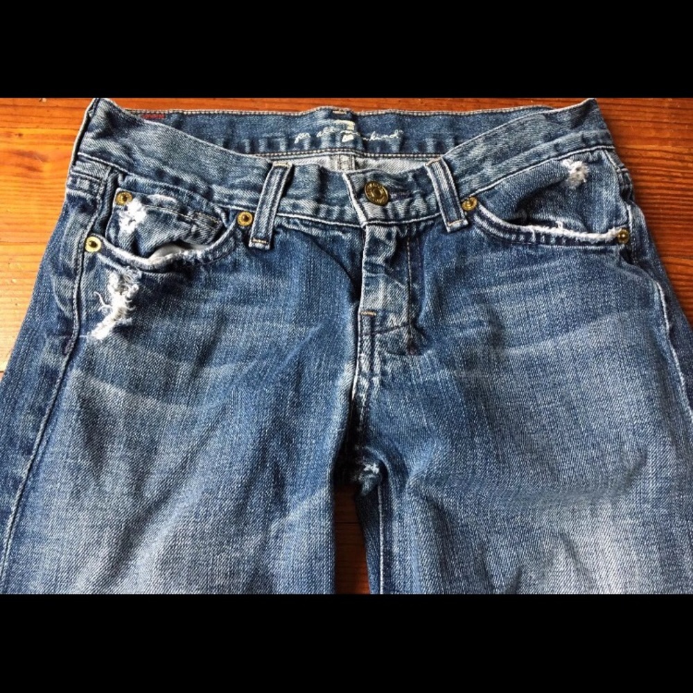 7 for all mankind DOJO jeans distressed 7FAM 26x28 - Picture 7 of 8